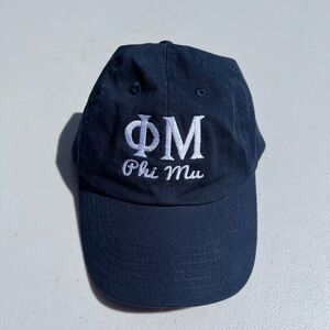 Navy Blue Phi Mu Cap